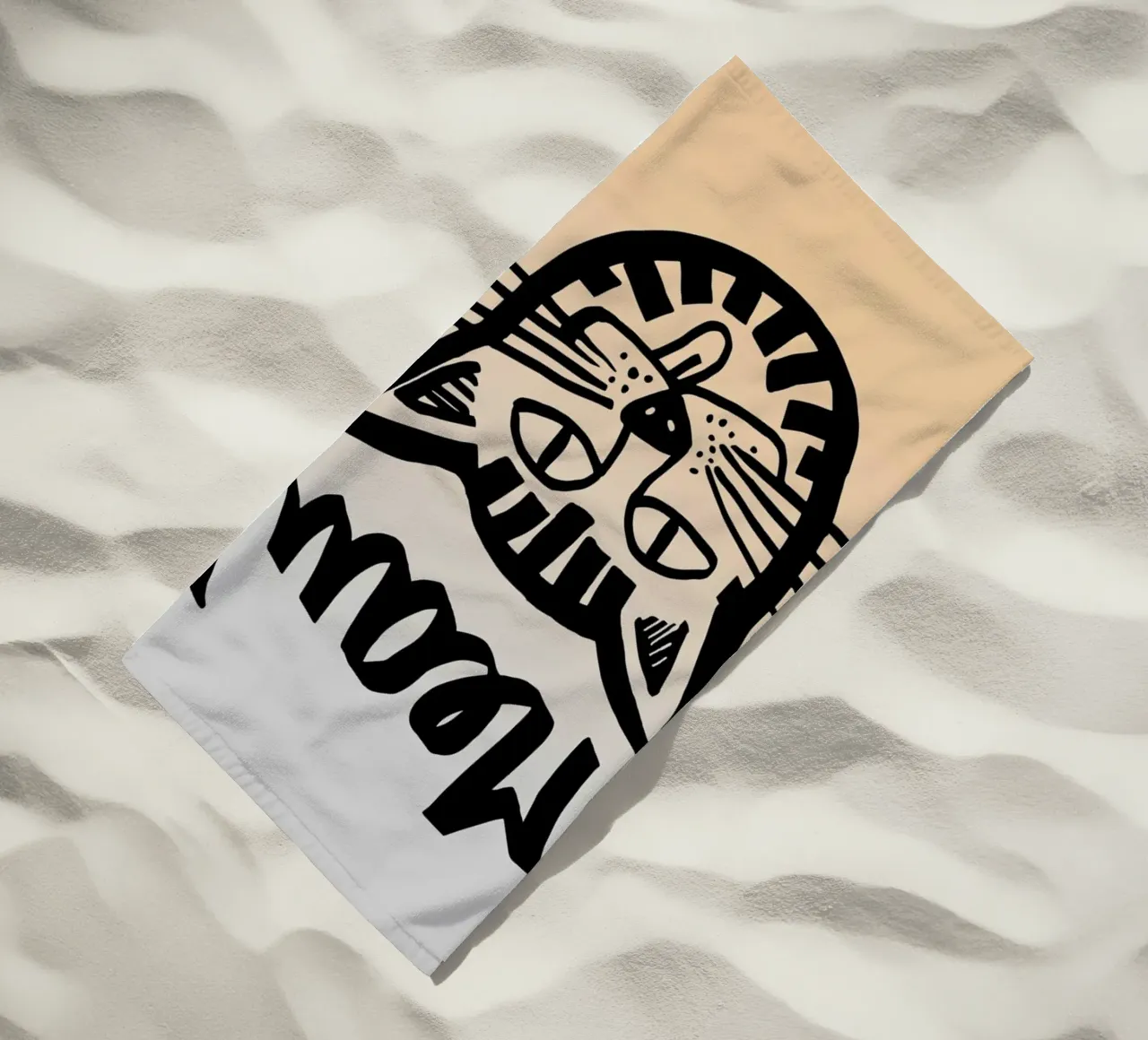 Meaw beach towel by Vasare Nar