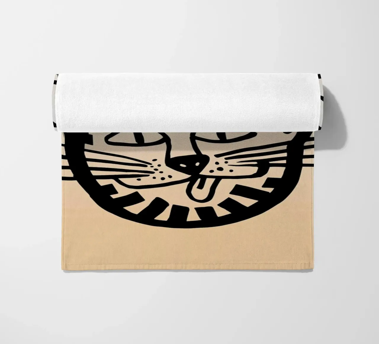 Meaw beach towel by Vasare Nar