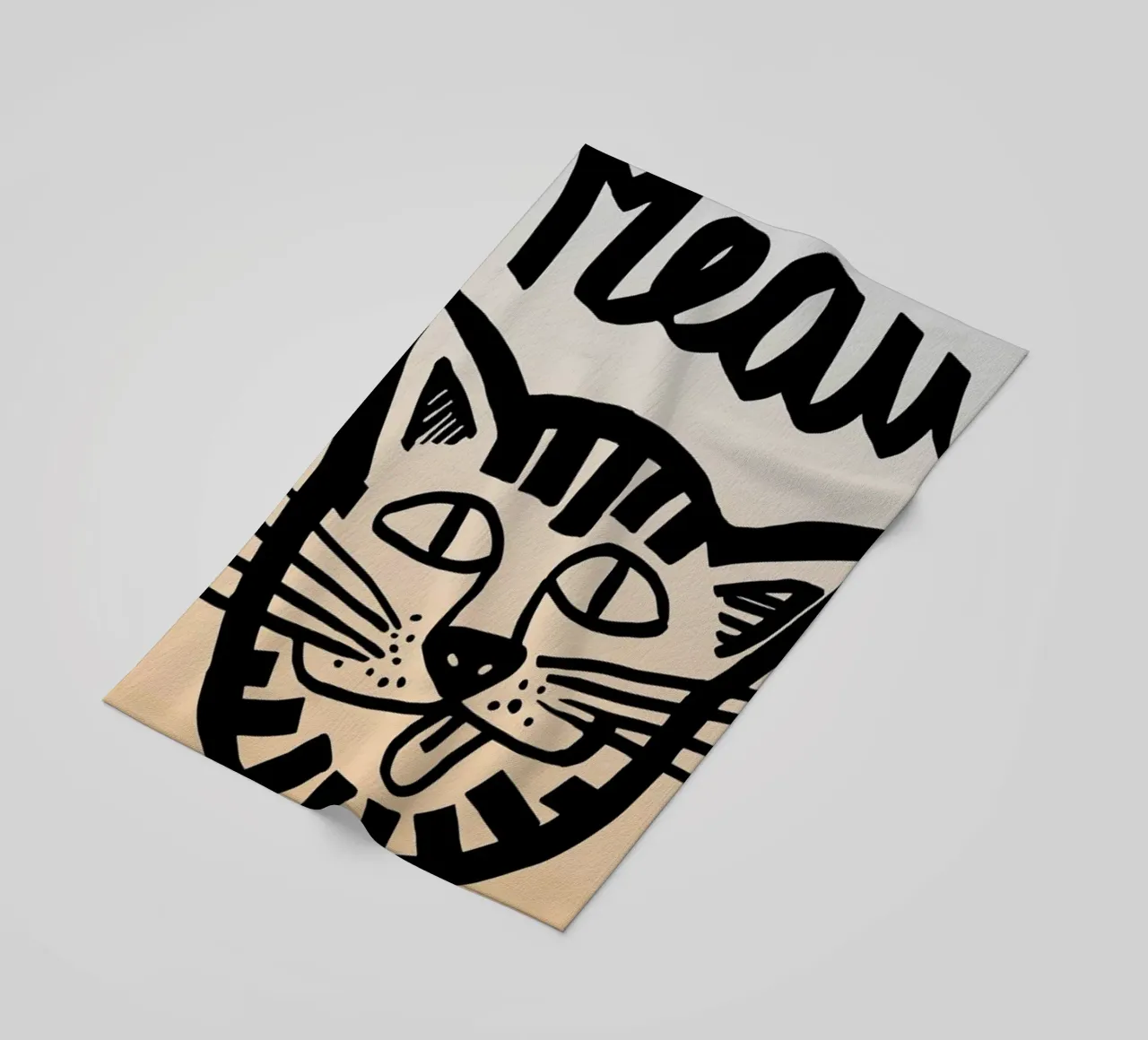 Meaw beach towel by Vasare Nar
