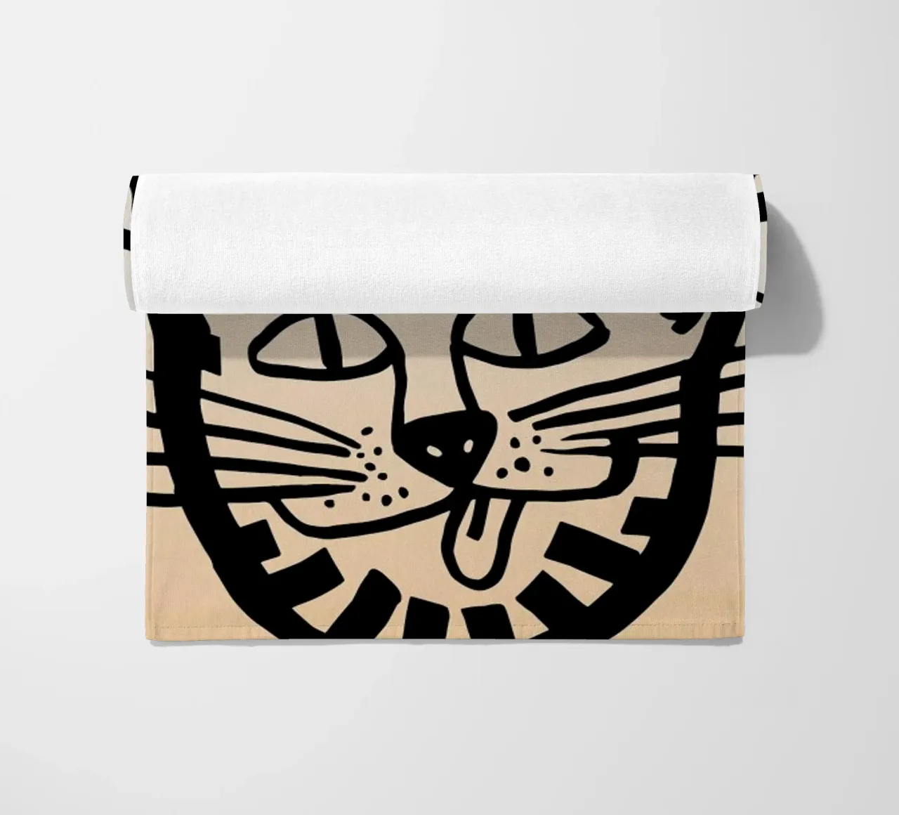 Meaw beach towel by Vasare Nar