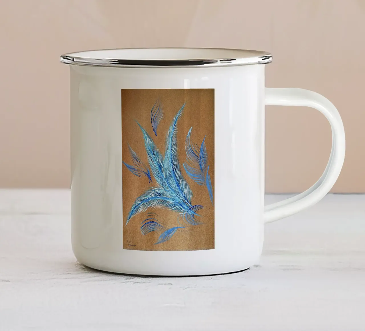 NATURAL STYLE 7 tazza in smalto da Thierry Vobmann Abstract painting