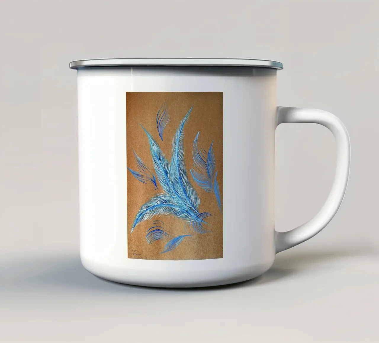 NATURAL STYLE 7 tazza in smalto da Thierry Vobmann Abstract painting