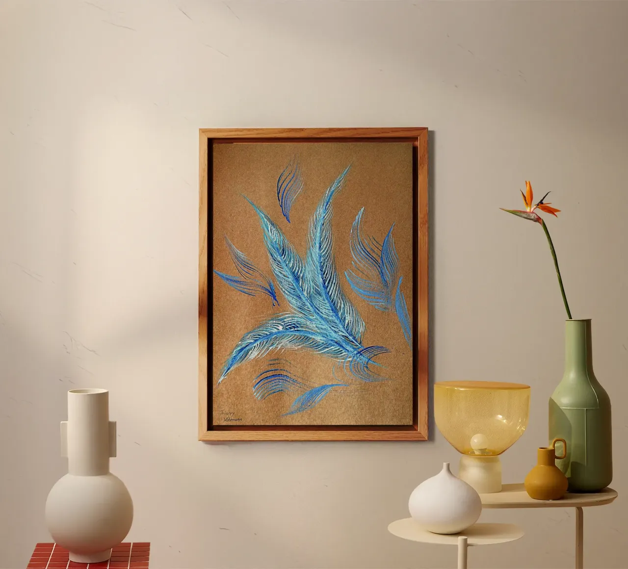 NATURAL STYLE 7 alluminio dibond da Thierry Vobmann Abstract painting