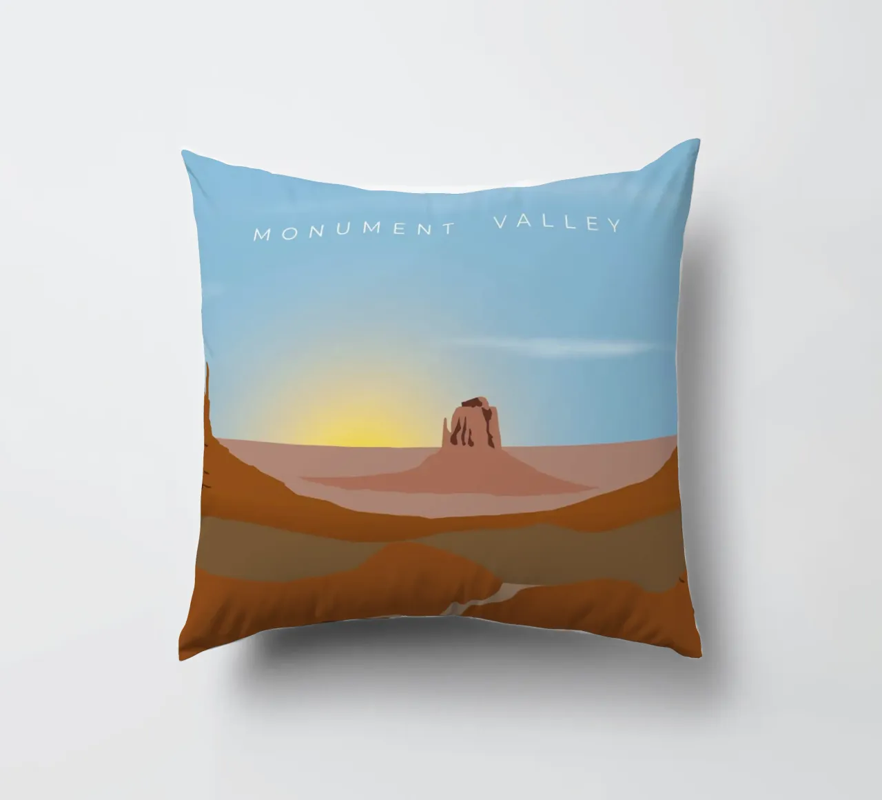Monument Valley cuscino da minimalist designs