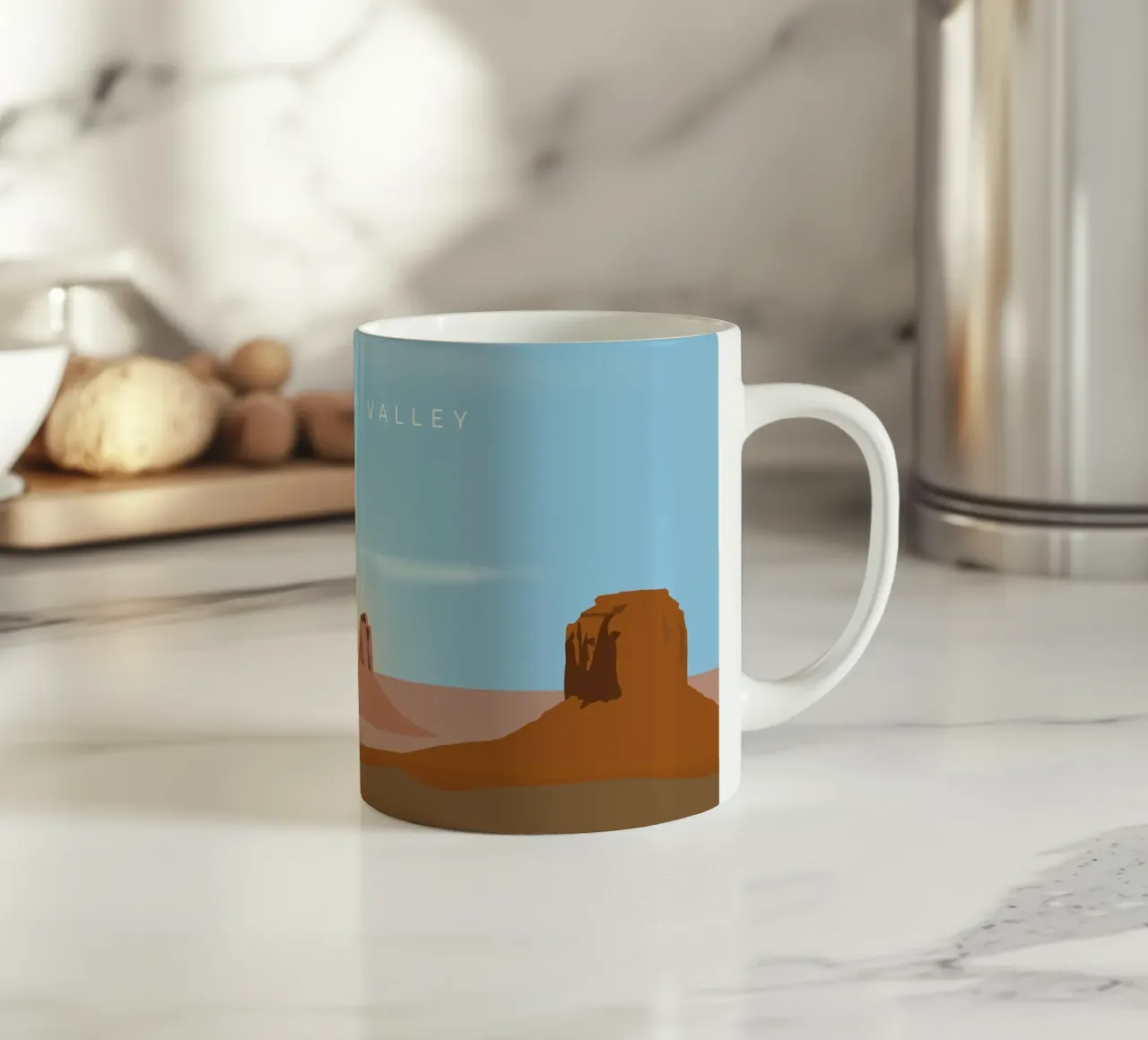 Monument Valley tazza in ceramica da minimalist designs
