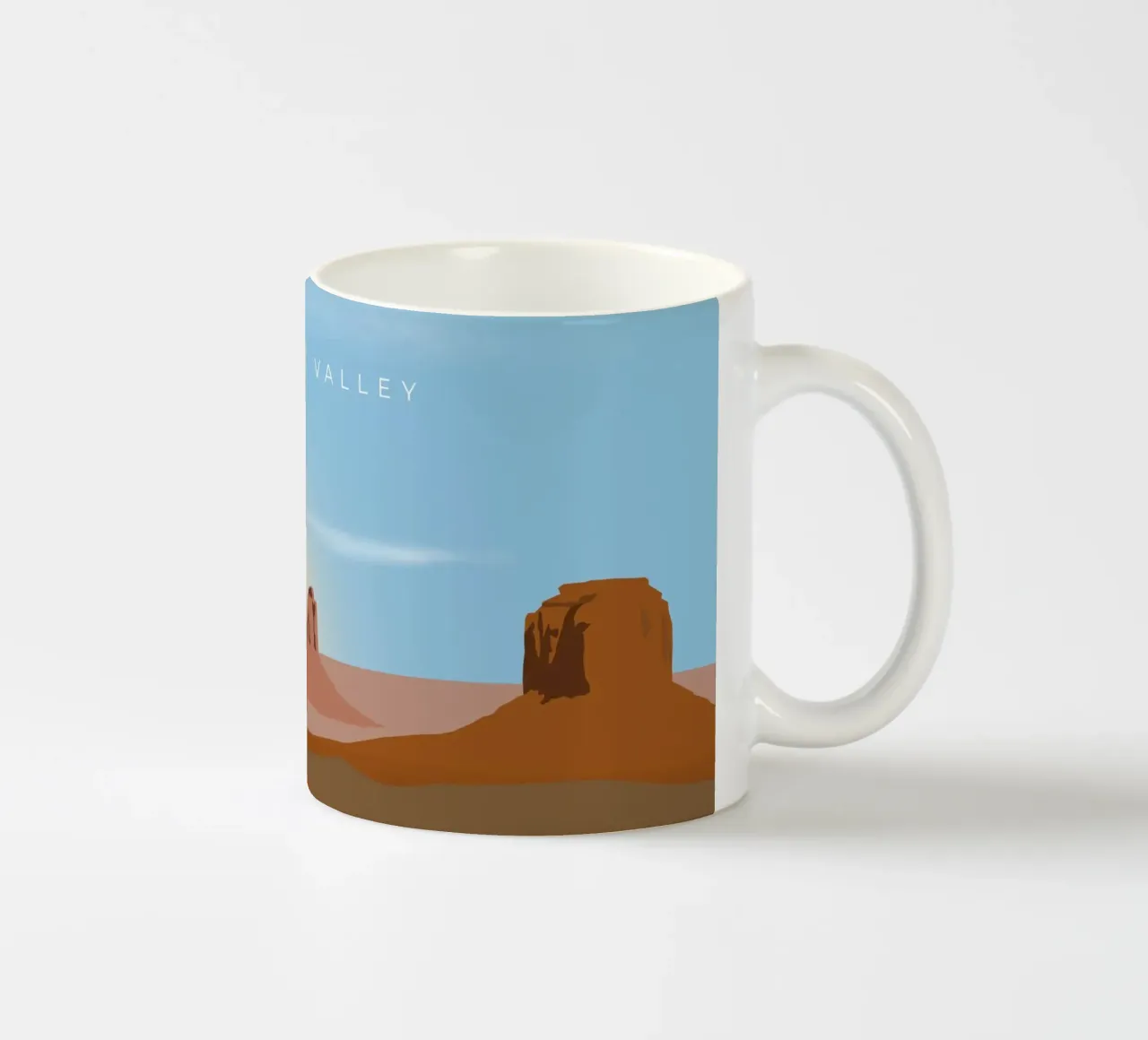 Monument Valley tazza in ceramica da minimalist designs
