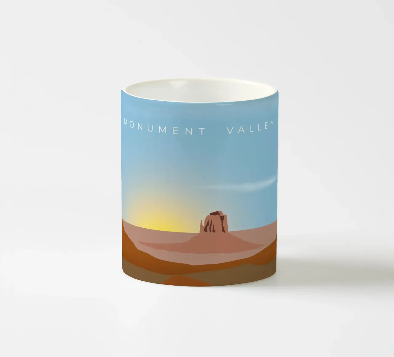 Monument Valley tazza in ceramica da minimalist designs