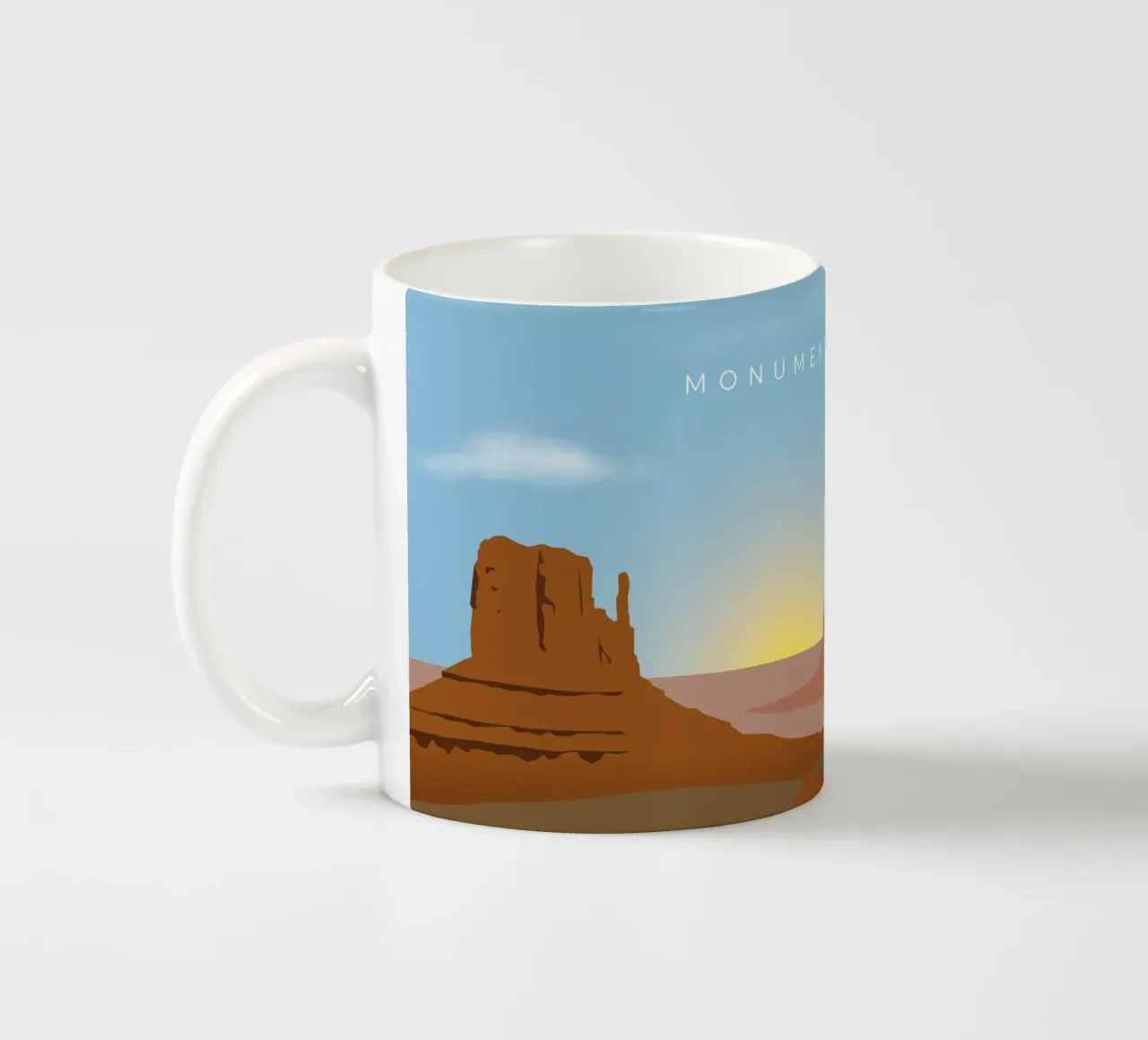Monument Valley tazza in ceramica da minimalist designs