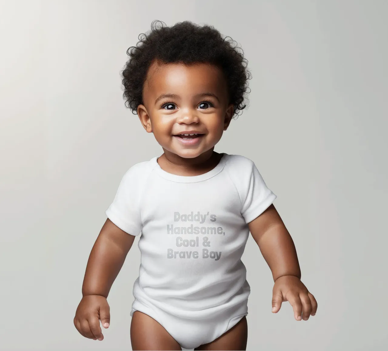 Daddy's handsome, cool and brave boy body neonato maniche corte da happieeagle