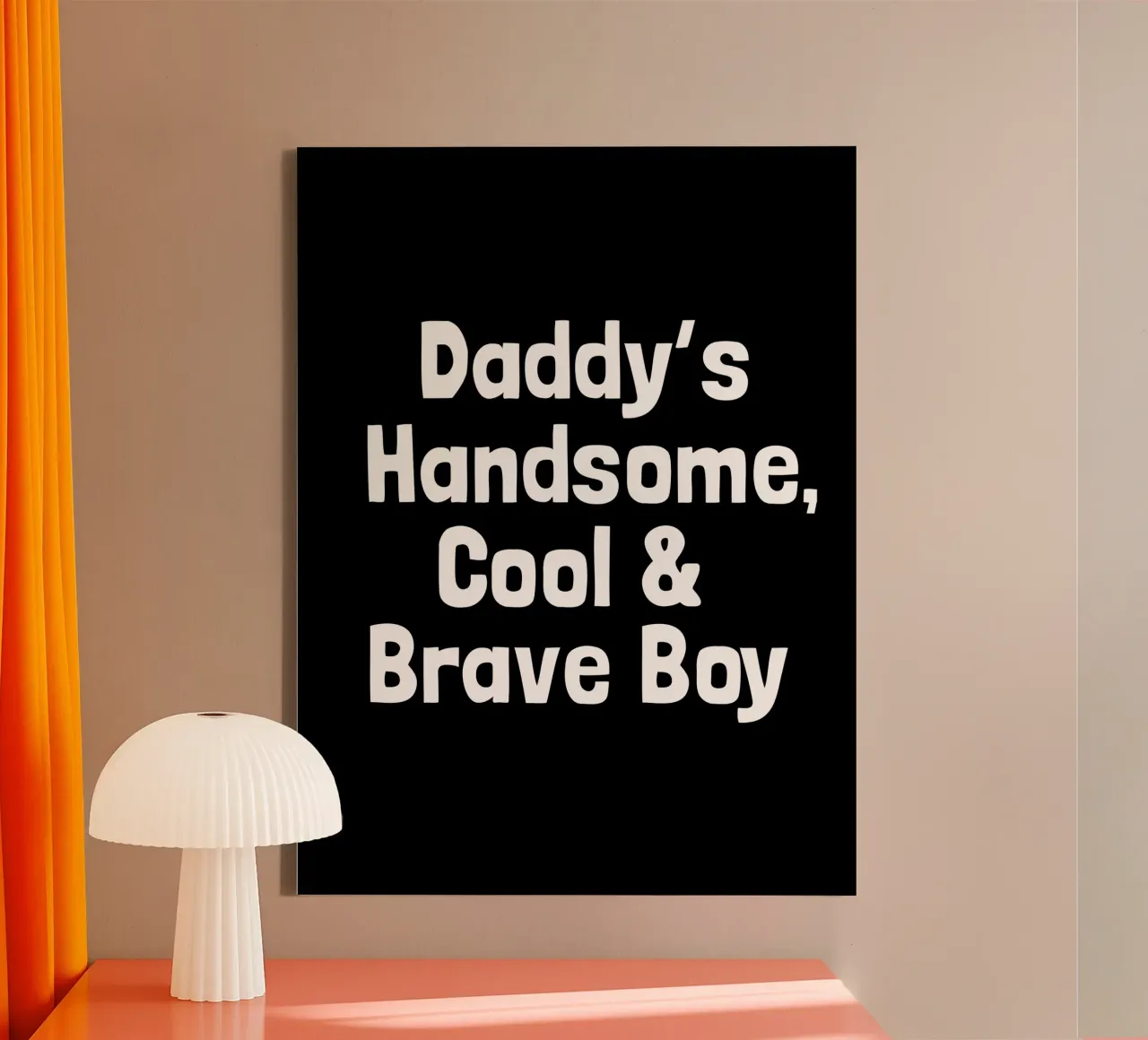 Daddy's handsome, cool and brave boy tela con Cornice a cassetta da happieeagle