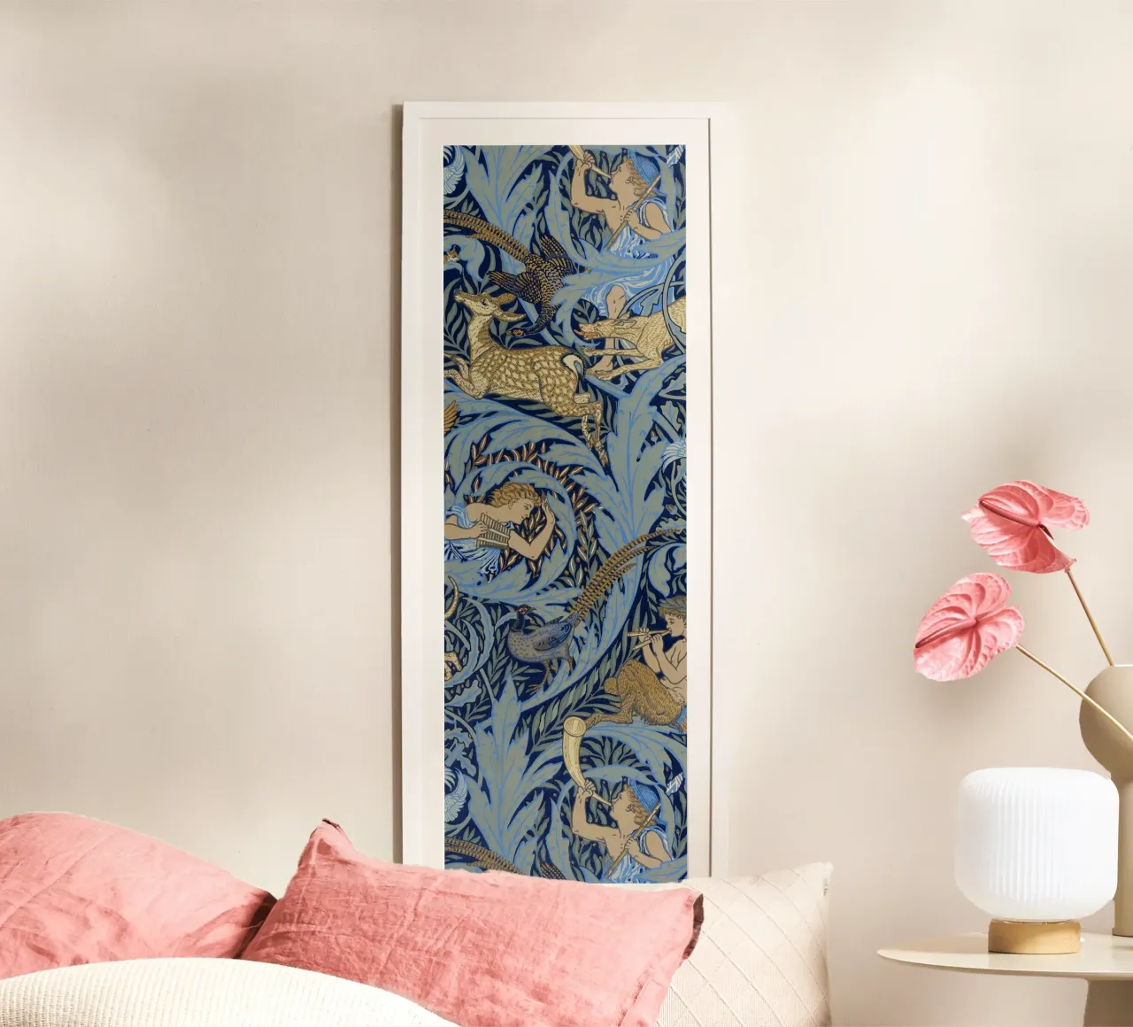 Walter Crane - Woodnotes poster con telaio in alluminio da ARTOTHEK