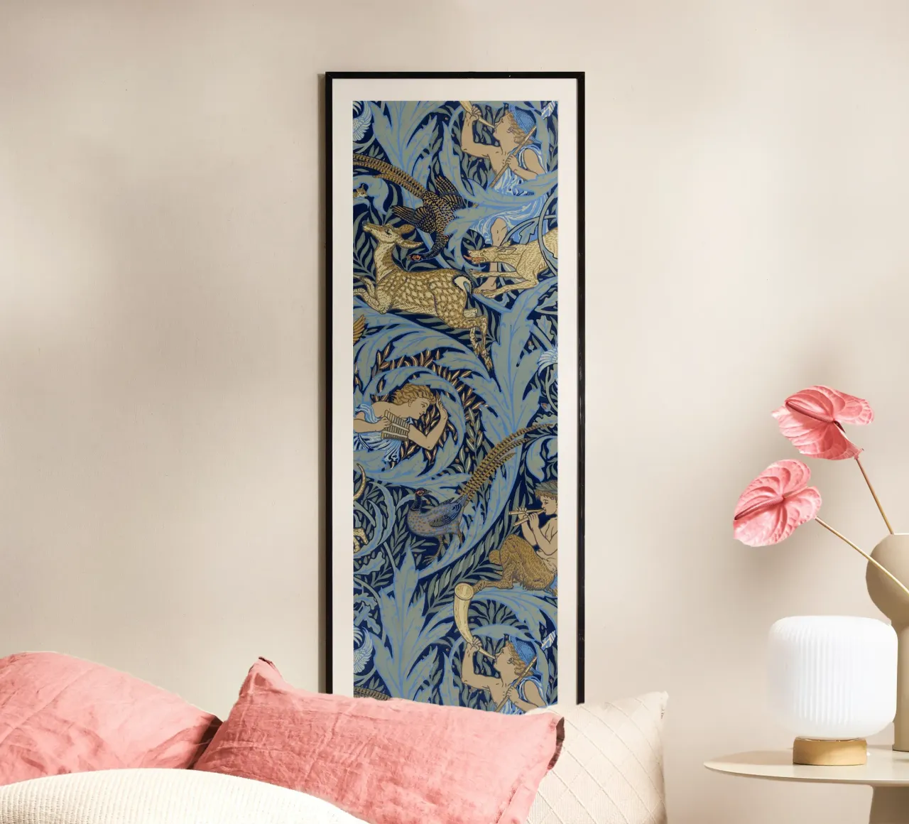 Walter Crane - Woodnotes poster con telaio in alluminio da ARTOTHEK