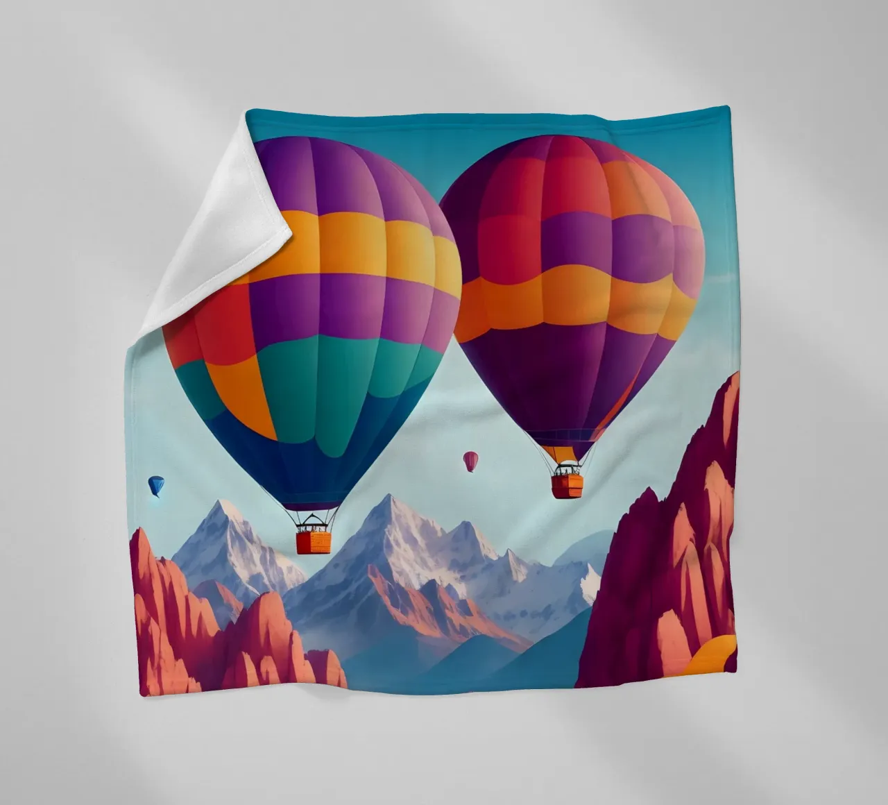 Mongolfiere in Cappadocia coperta in pile da Charnwood Prints