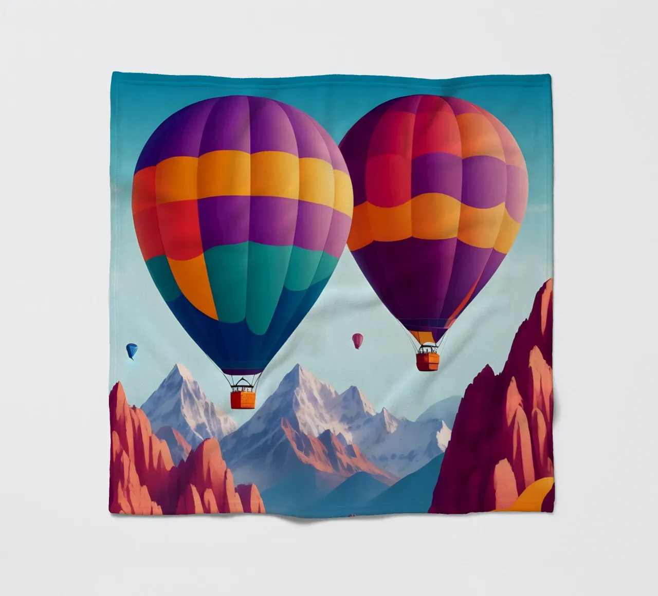 Mongolfiere in Cappadocia coperta in pile da Charnwood Prints