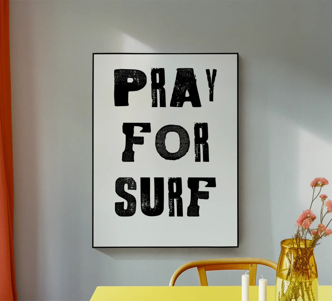 pray for surf acrylic glass by ramosashop