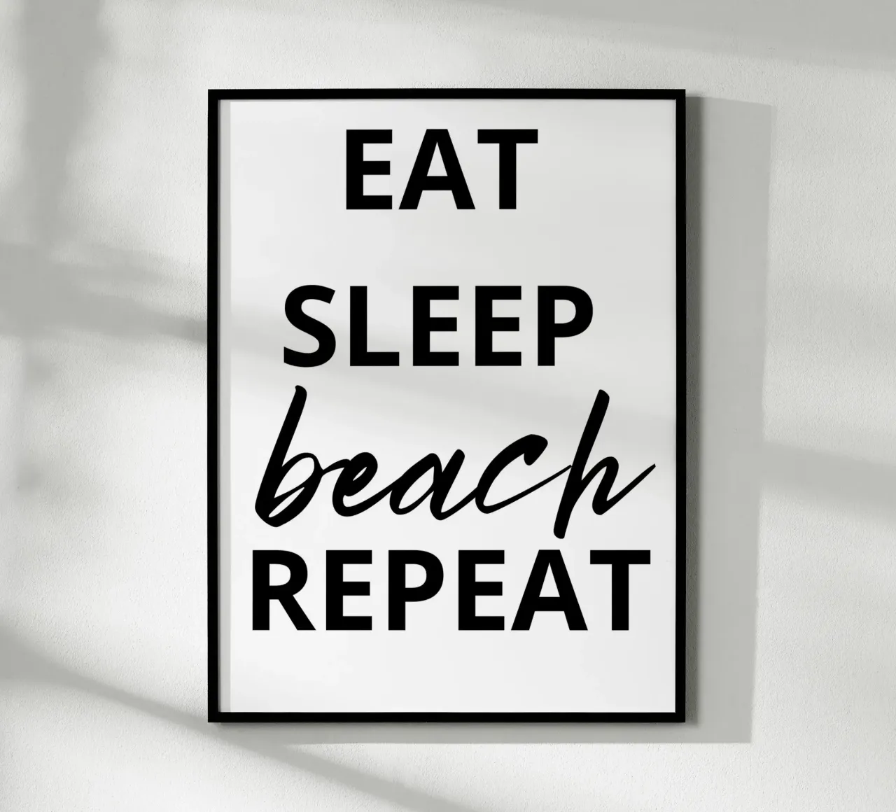 EAT SLEEP beach REPEAT carta hahnemühle da ramosashop