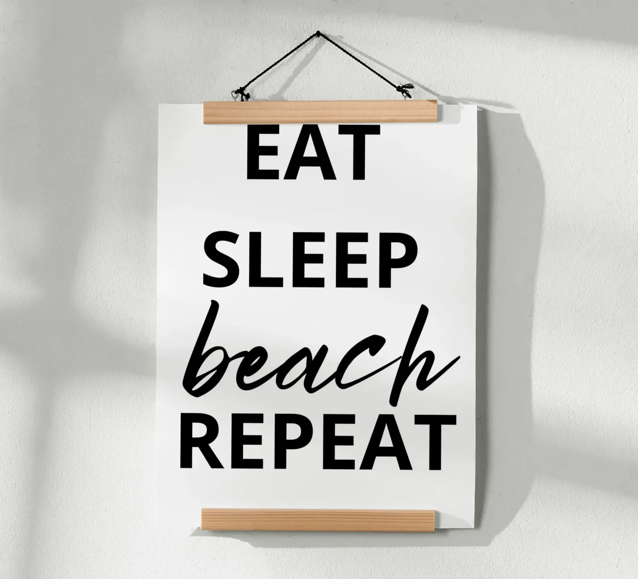 EAT SLEEP beach REPEAT carta hahnemühle da ramosashop