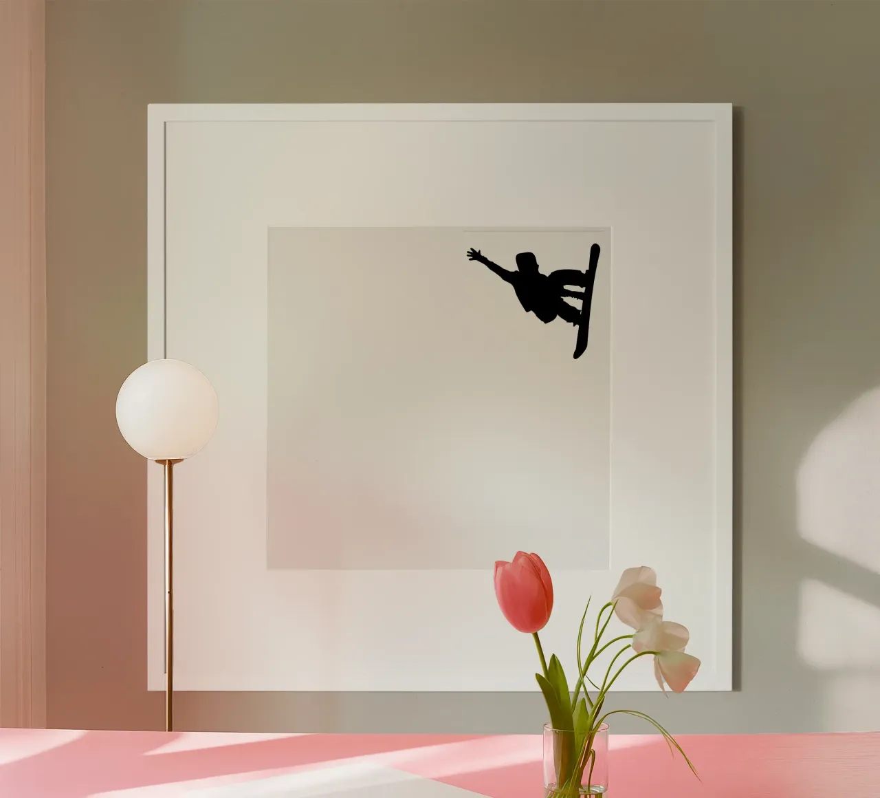 Snowboard poster con telaio in alluminio da Alina