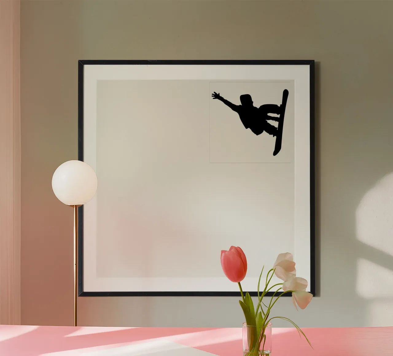 Snowboard poster con telaio in alluminio da Alina