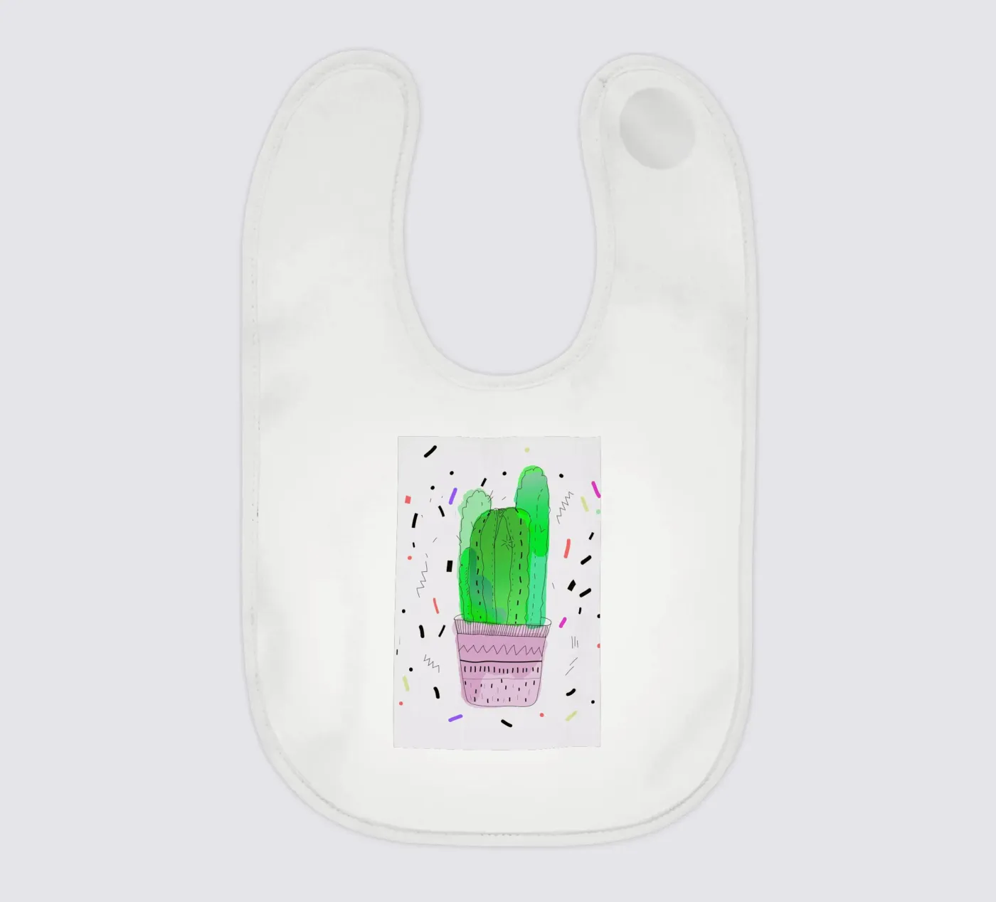 Cactus baby slabbetje van Vasare Nar