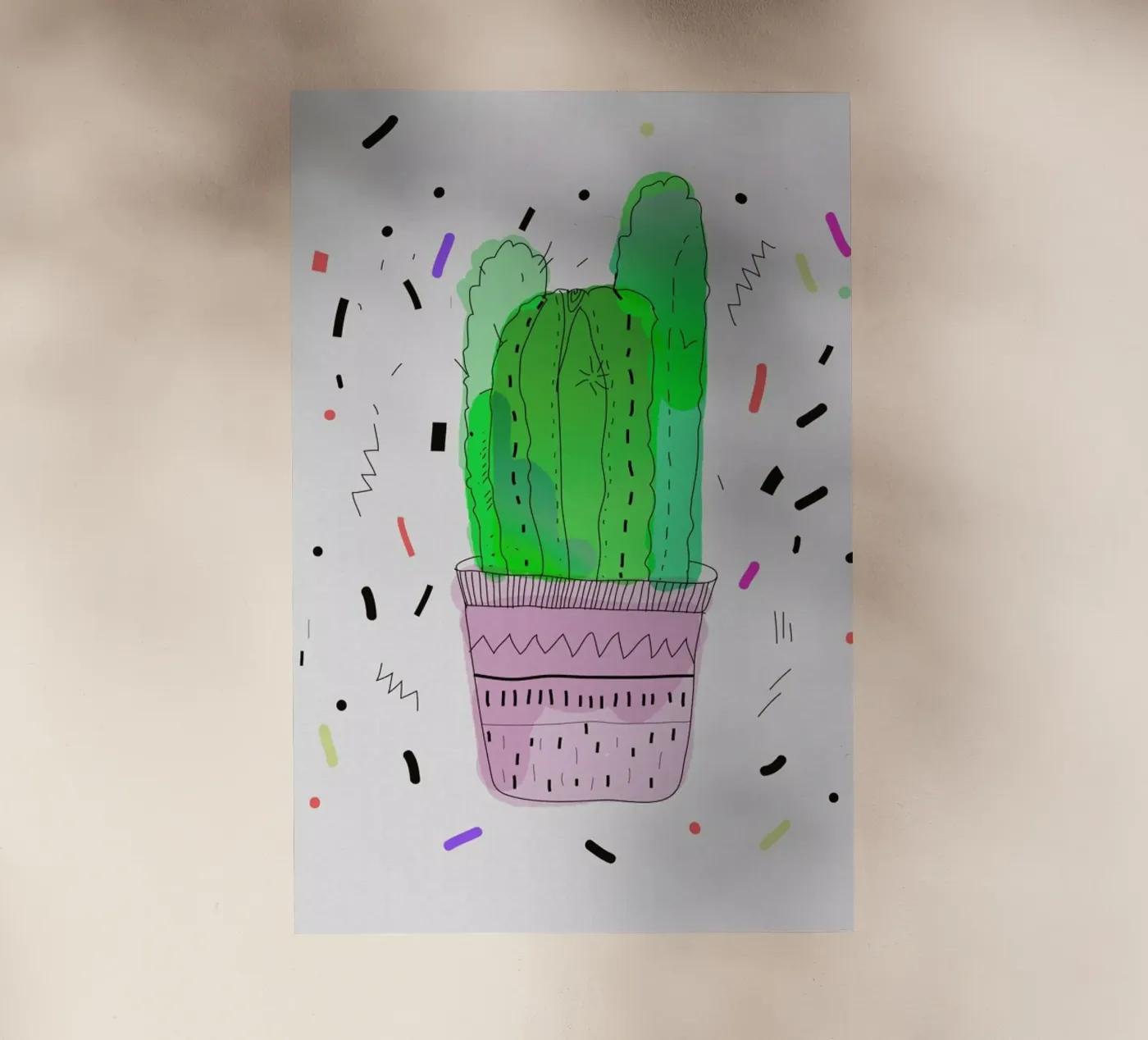 Cactus pellicola backlit da Vasare Nar