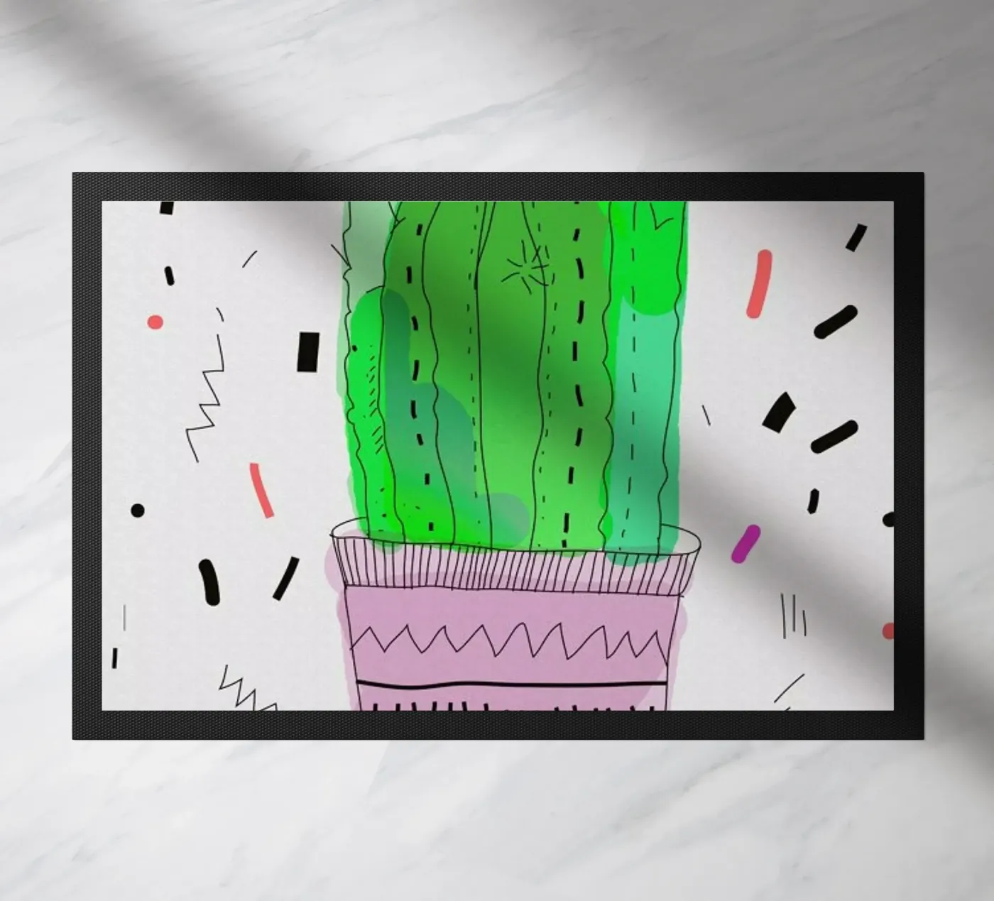 Cactus Fußmatte von Vasare Nar