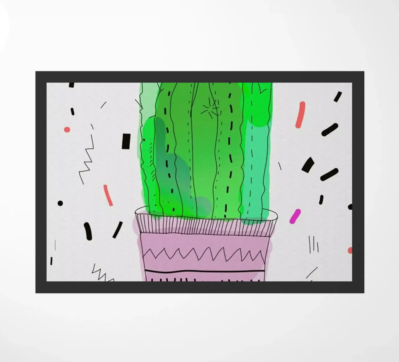 Cactus Fußmatte von Vasare Nar