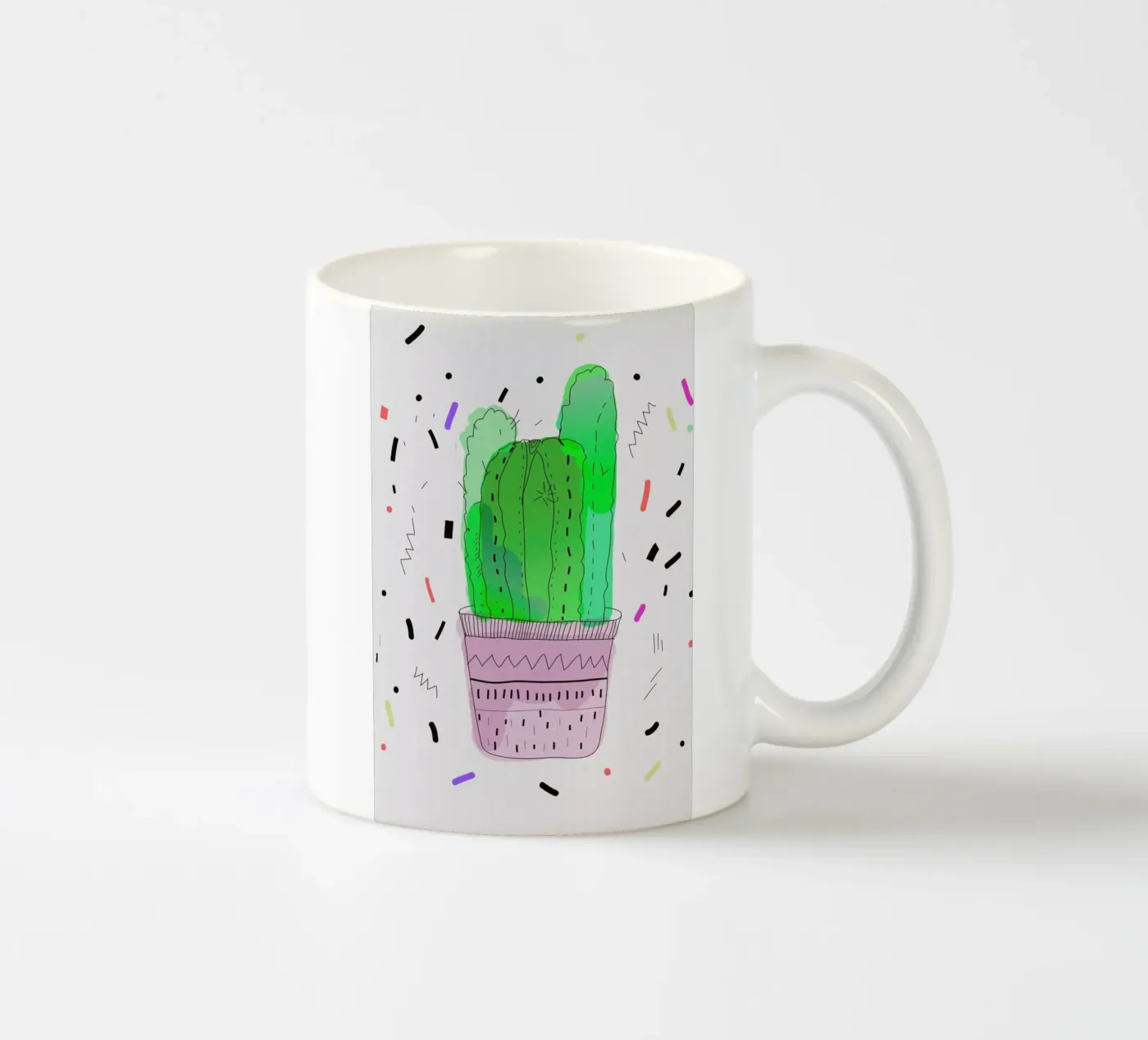 Cactus ceramic mug by Vasare Nar
