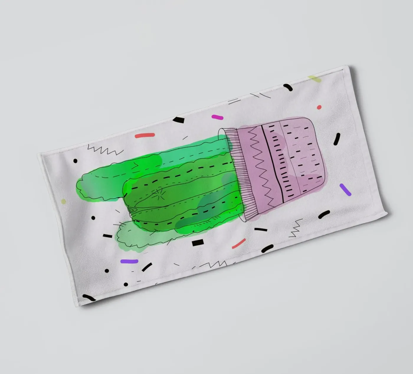 Cactus towel by Vasare Nar
