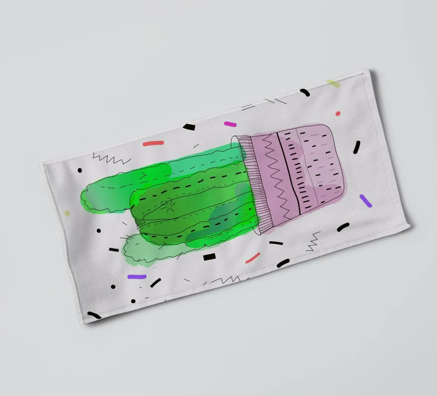 Cactus badhanddoek van Vasare Nar