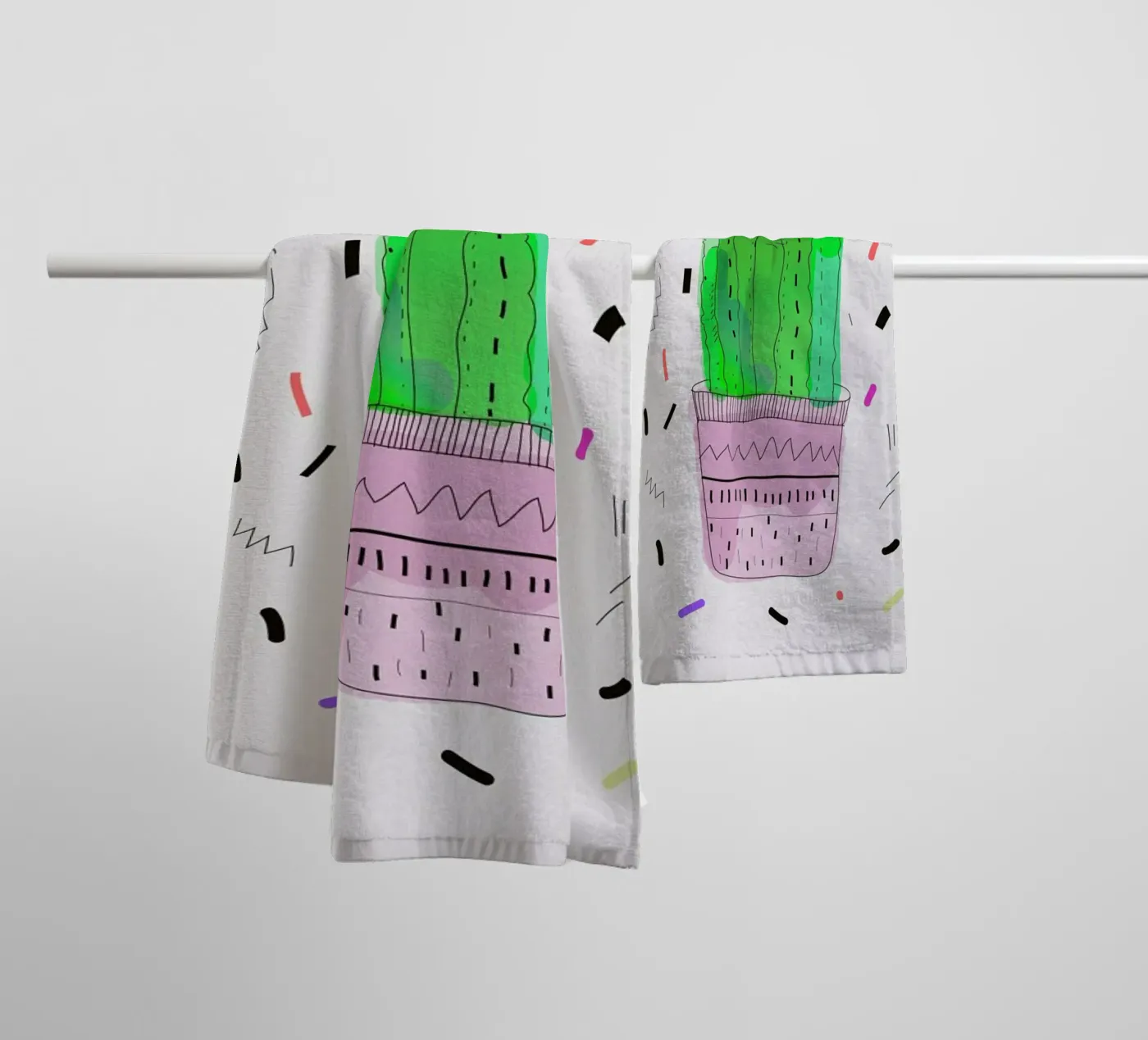 Cactus badhanddoek van Vasare Nar