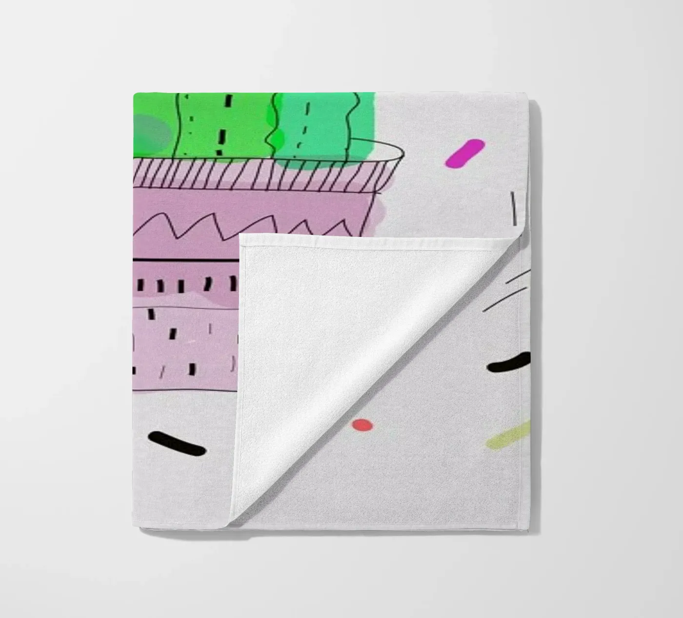 Cactus beach towel by Vasare Nar