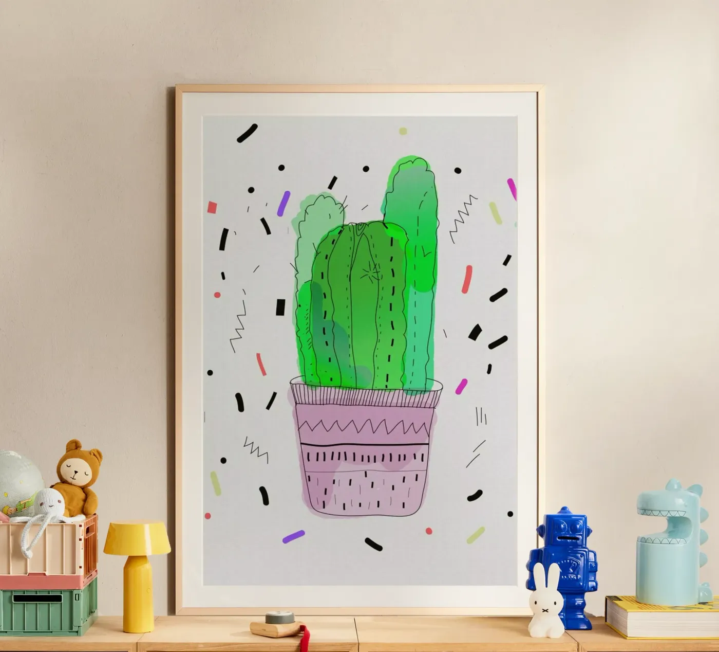 Cactus poster van Vasare Nar