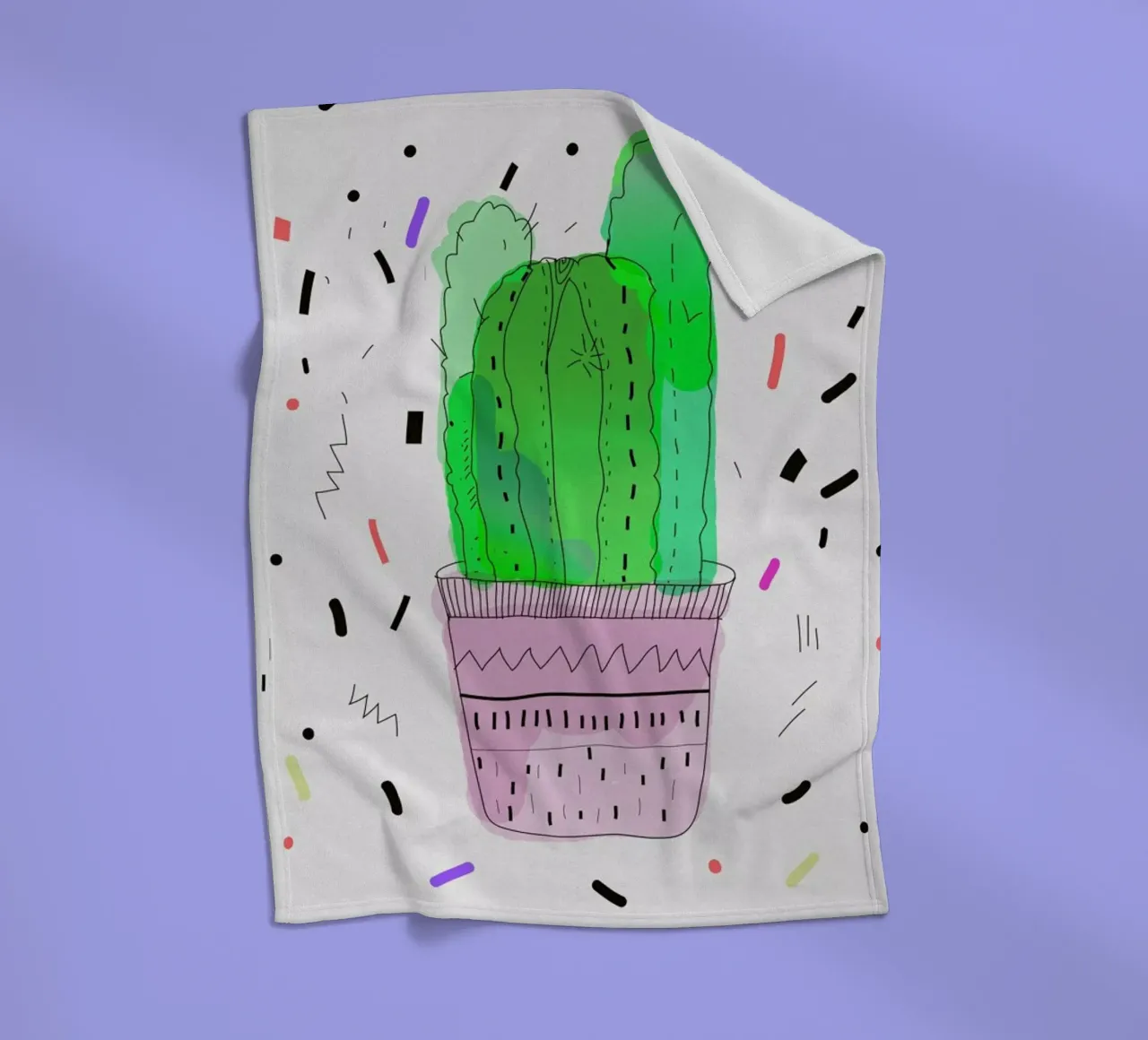Cactus Fleecedecke von Vasare Nar
