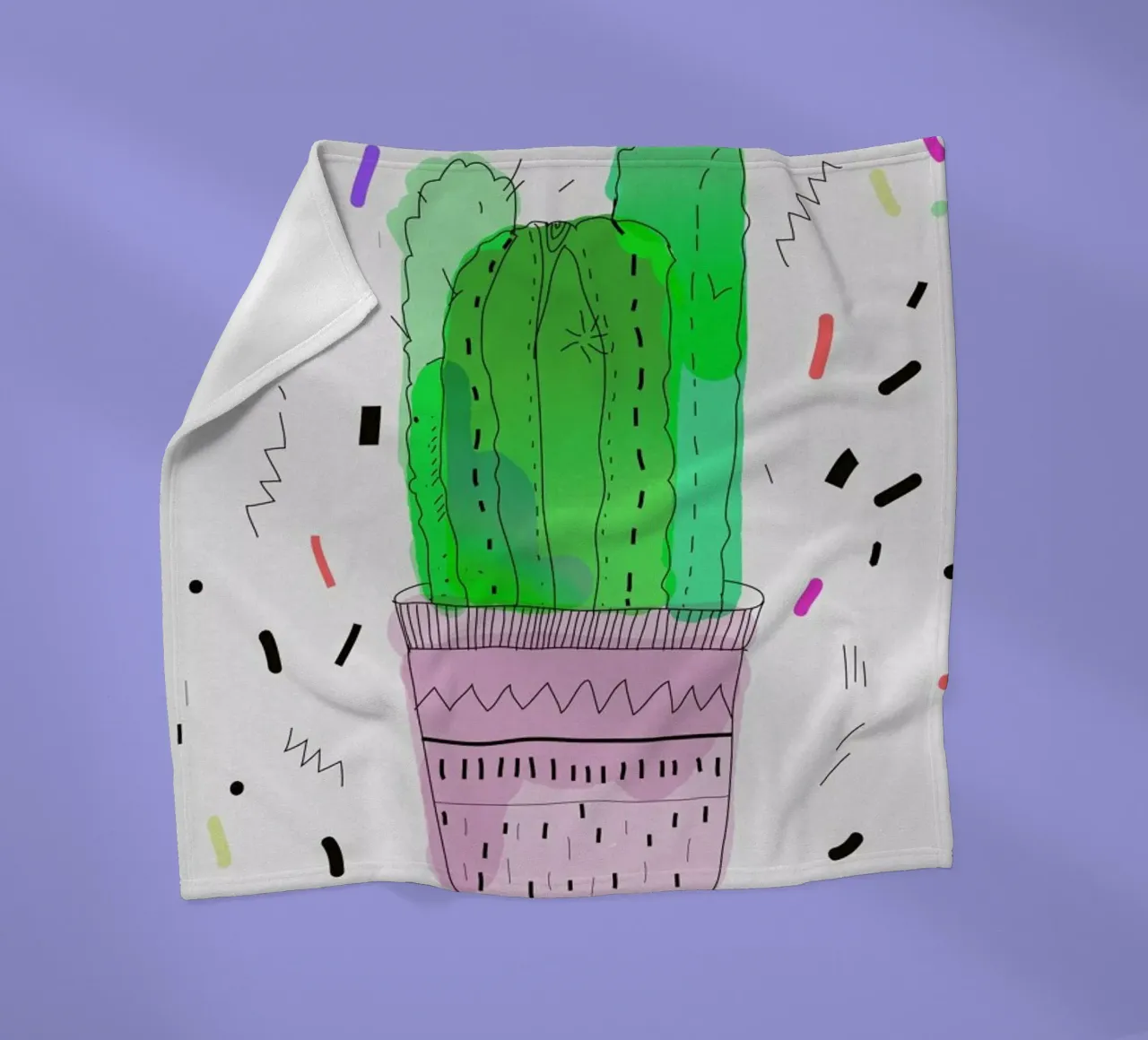 Cactus Fleecedecke von Vasare Nar