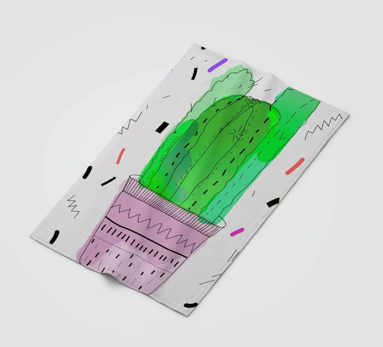 Cactus Fleecedecke von Vasare Nar