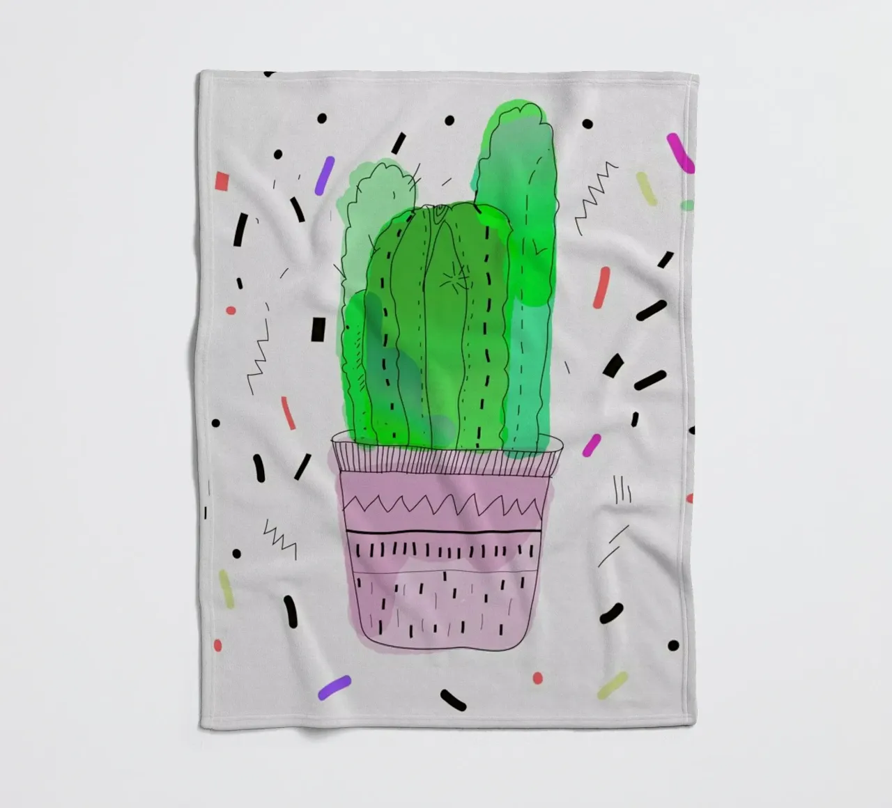 Cactus Fleecedecke von Vasare Nar