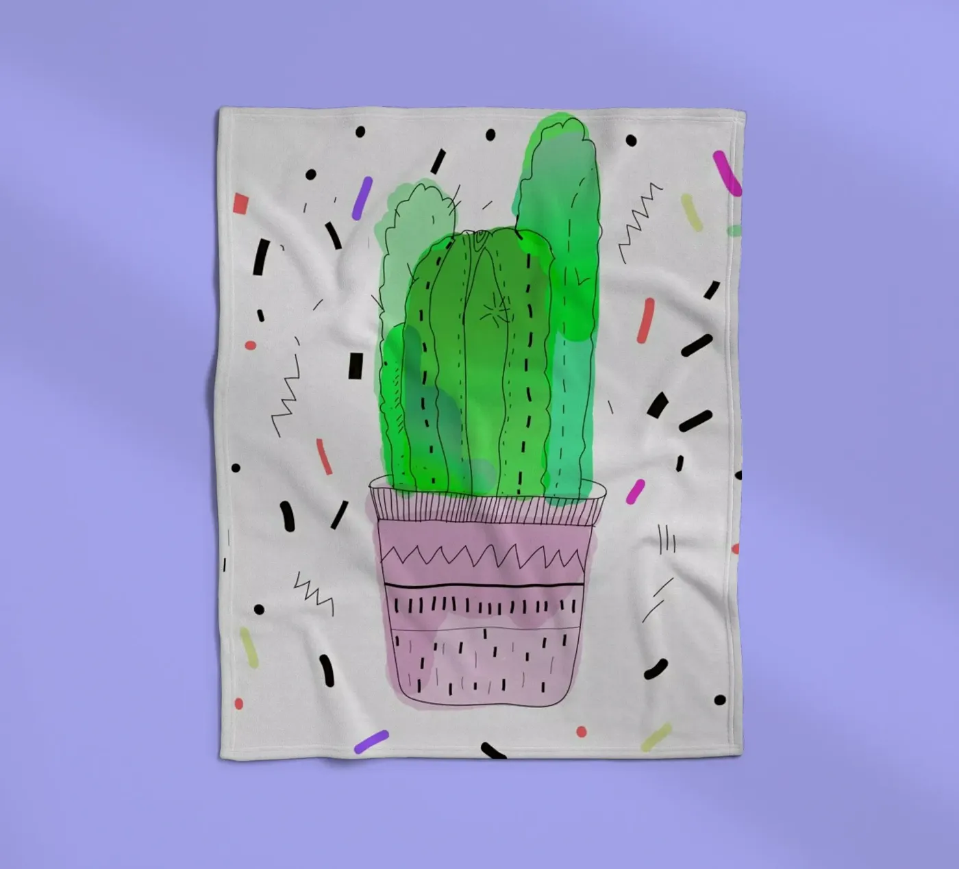 Cactus fleecedeken van Vasare Nar