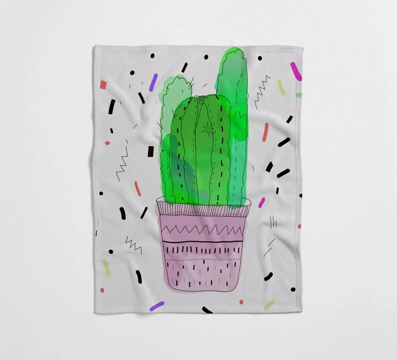 Cactus Fleecedecke von Vasare Nar