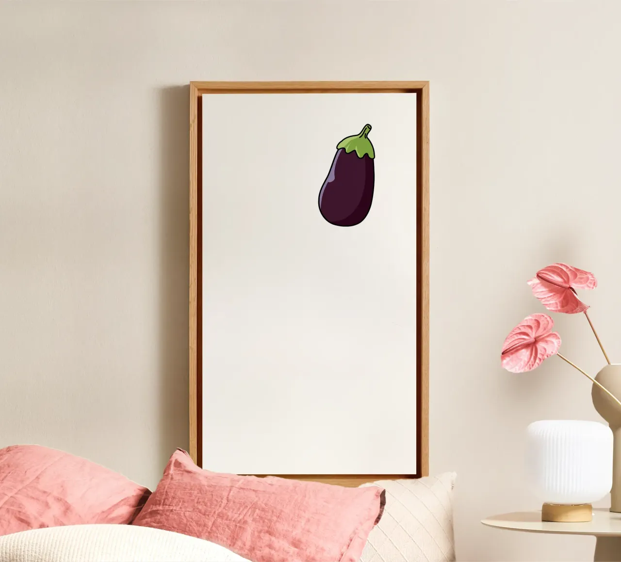 aubergine tela con Cornice a cassetta da Alina