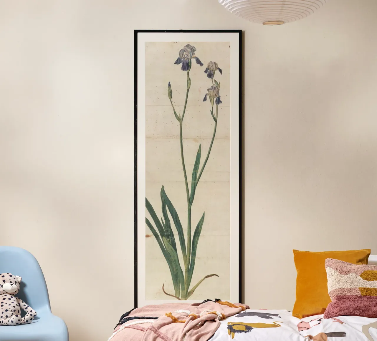 Albrecht Dürer - Iris a fiore blu poster con telaio in alluminio da ARTOTHEK