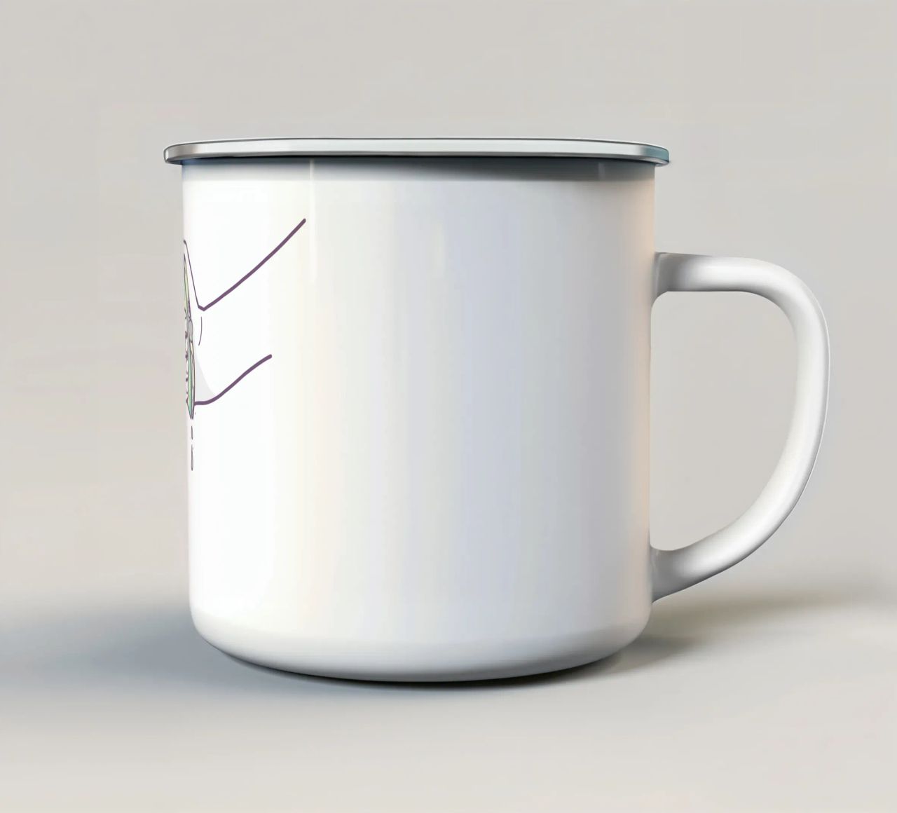 squeese tazza in smalto da Alina