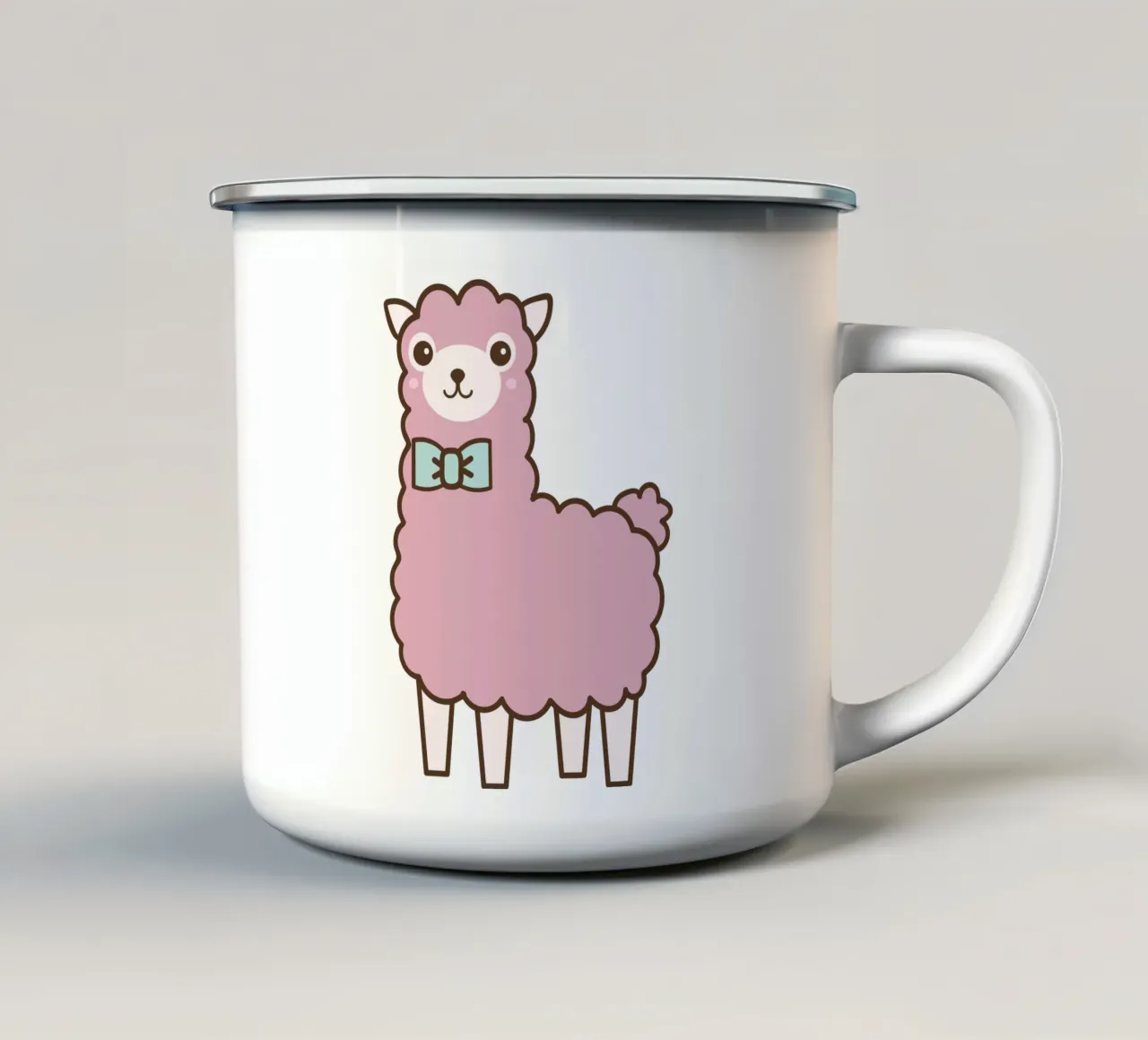 lama tazza in smalto da Alina