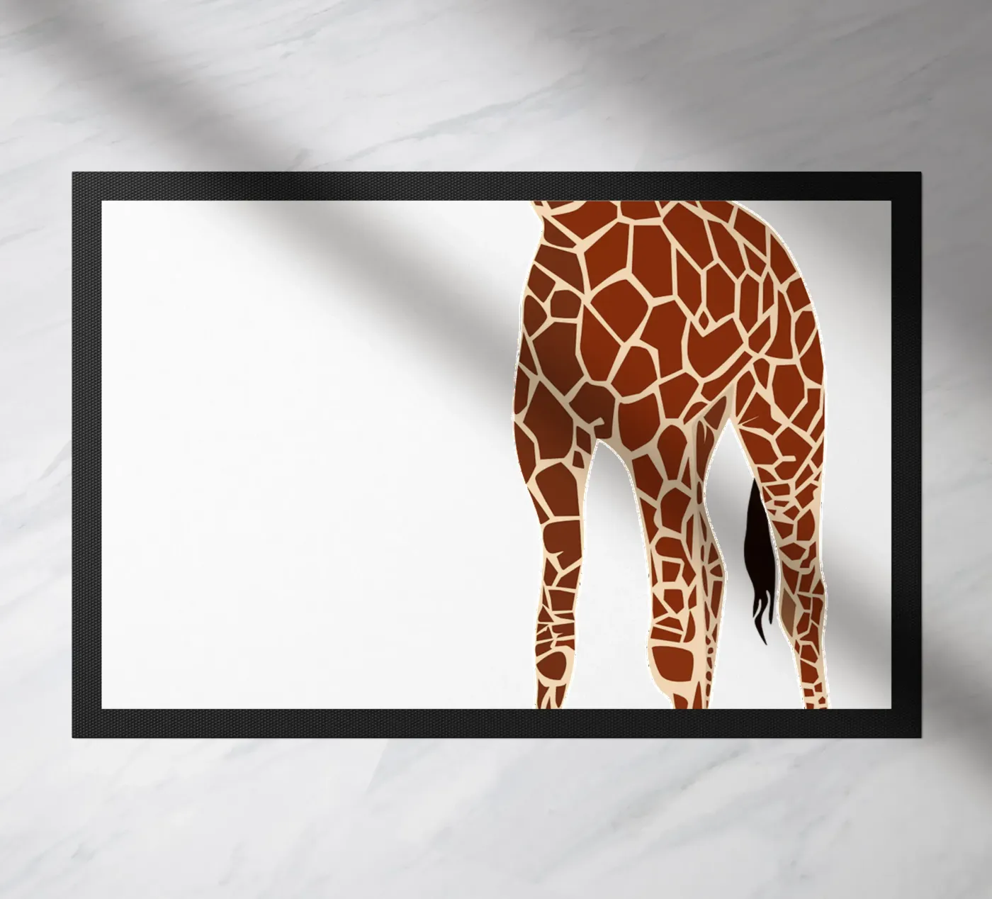 giraffe doormat by Alina