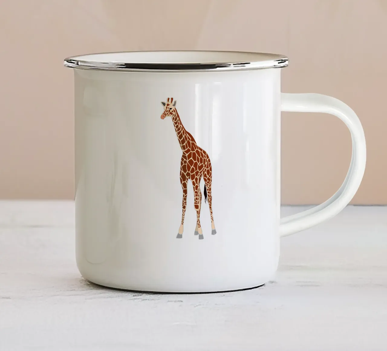 giraffe tazza in smalto da Alina