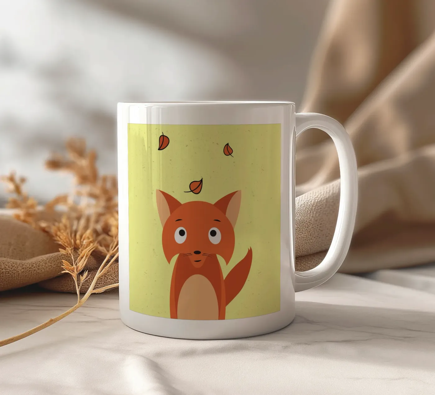 fuchs Keramik Tasse von Alina