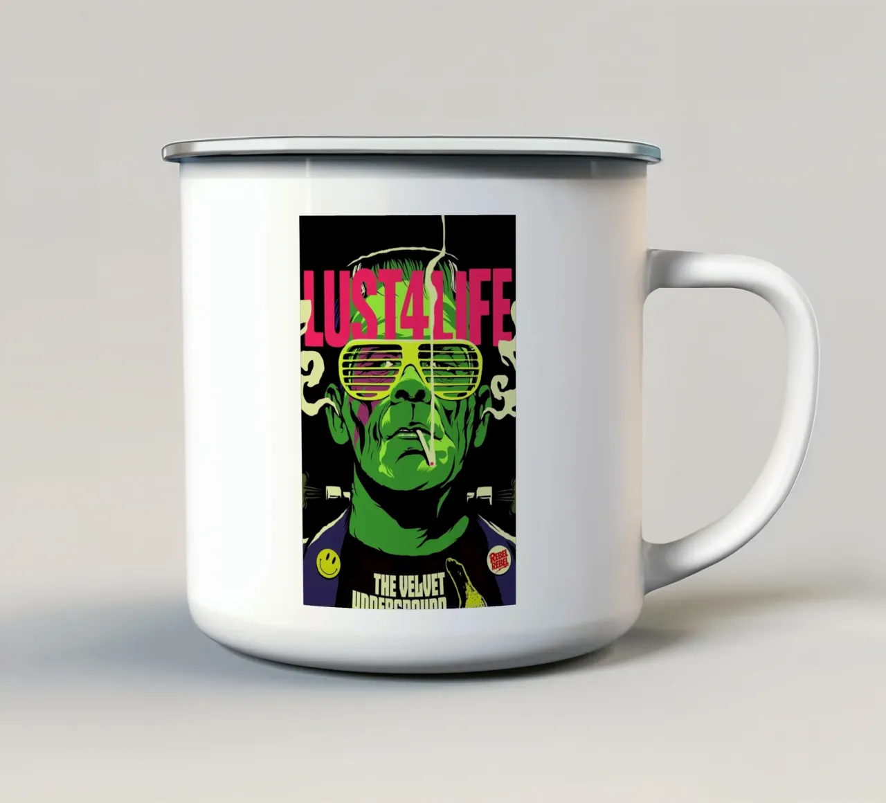 Lust4Life tazza in smalto da Butcher Billy