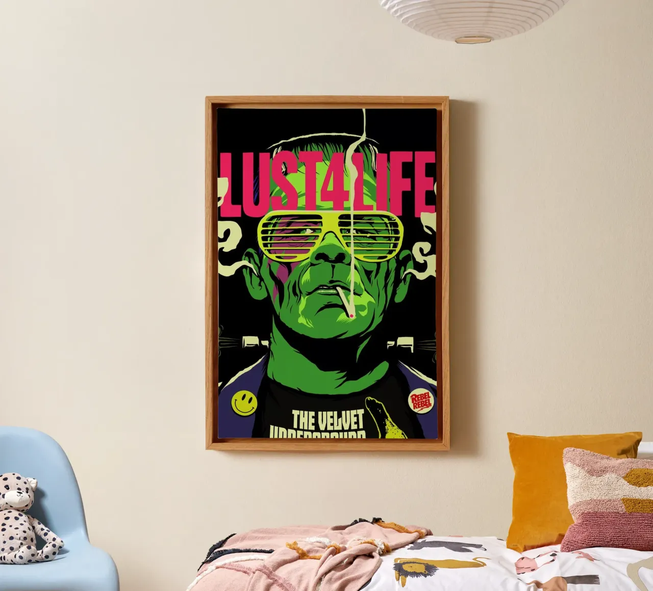 Lust4Life tela con Cornice a cassetta da Butcher Billy