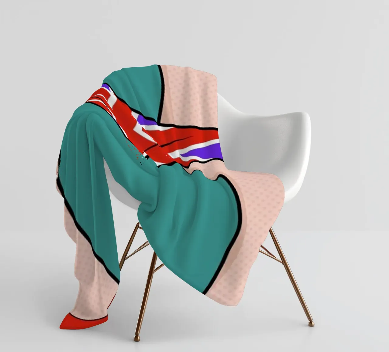 Panty Down manta de franela de Mark Ashkenazi