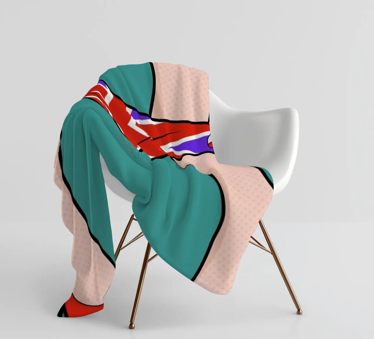 Panty Down manta de franela de Mark Ashkenazi